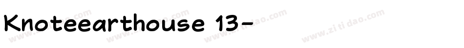 Knoteearthouse 13字体转换